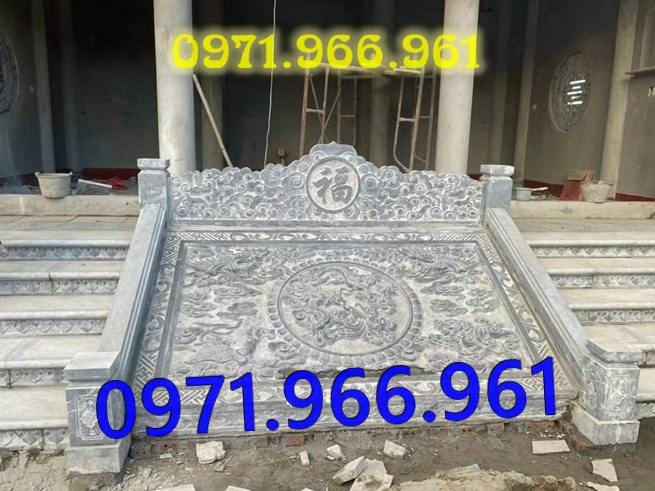 mẫu tượng rồng đá nguyên khối phong thủy trước nhà thờ họ, gia đình, rồng đá xanh ninh bình được điêu khắc thủ công trước cổng, rồng đá phong thủy trước sân vườn, khu tâm linh, rồng đá tự nhiên trước cổng khu lăng mộ, và những nơi trang nghiêm