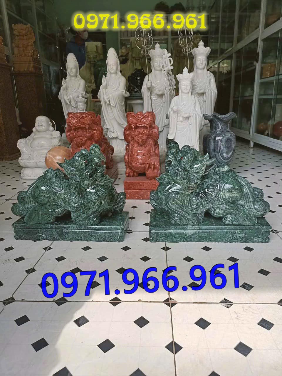 mẫu sư tử đá tự nhiên nguyên khối phong thủy trước cổng, sư bằng đá trắng canh cổng, trấn trạch, sư tử đá xanh trước cổng nhà thờ họ, trấn yểm, sư tử đá vàng canh cổng trước biệt thự cao cấp, sư tử bằng đá được điêu khắc tinh sảo theo yêu cầu khách hàng 