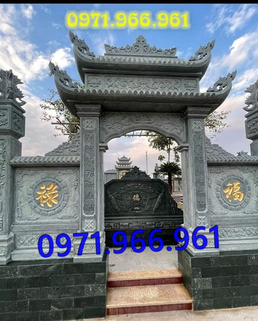 mẫu cổng đá xanh tự nhiên nguyên khối, cổng đá trước nhà thờ từ đường dòng họ, cổng đá tam quan đình làng khu tâm linh chùa, cổng đá hợp phong thủy khu lăng mộ gia đình, cổng đá nhà cổ khu biệt thự theo khách hàng