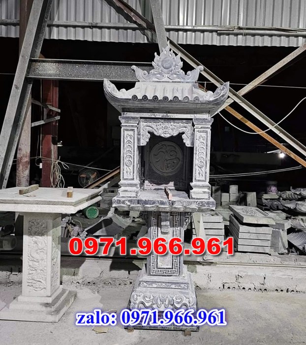 am thờ tro cốt bằng đá tự nhiên nguyên khối ngoài tời phong thủy cho gia đình, am thờ tro cốt đá xanh nhập khẩu cao cấp kích thước chuẩn, am thờ tro cốt bằng đá chạm khắc hoa văn đẹp, chất liệu đá theo yêu cầu của khách hàng