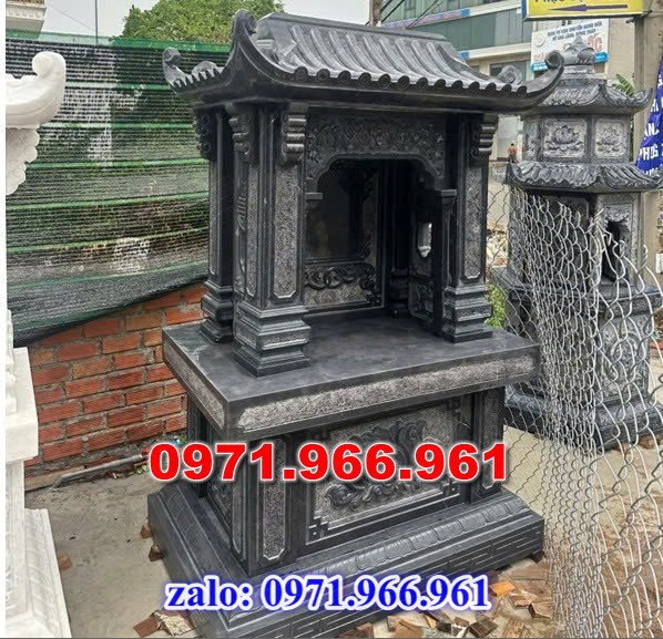 miếu thờ bằng đá tự nhiên nguyên khối thờ thần linh ngoài trời trước nhà, miếu thờ sân vườn phong thủy, trấn trạch, các công trình tâm linh, miếu thờ trước dòng họ gia đình bằng đá xanh ninh bình, miếu thờ được điêu khắc hoa văn tinh sảo theo nhu cầu khách hàng