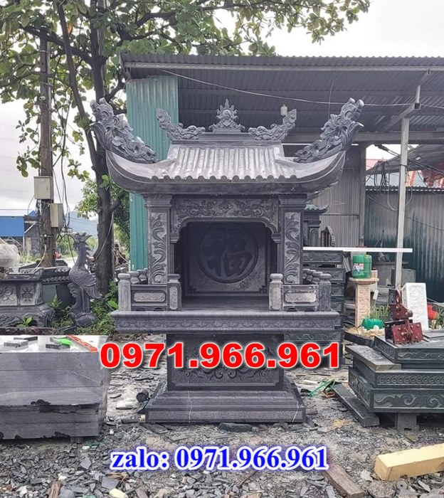 miếu thờ bằng đá tự nhiên nguyên khối thờ thần linh ngoài trời trước nhà, miếu thờ sân vườn phong thủy, trấn trạch, các công trình tâm linh, miếu thờ trước dòng họ gia đình bằng đá xanh ninh bình, miếu thờ được điêu khắc hoa văn tinh sảo theo nhu cầu khách hàng 