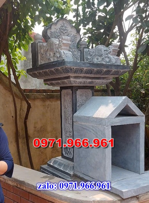 mẫu bàn thờ thiên bằng đá đẹp ngoài trời trước nhà hợp phong thủy, bàn thờ thiên đá xanh nguyên khối trong sân vườn, biệt thự, bàn thờ thiên chạm khắc hoa văn đẹp chuẩn phong thủy trước nhà thờ dòng họ, bàn thờ thiên là nét tâm linh, hút tài lộc cho gia chủ