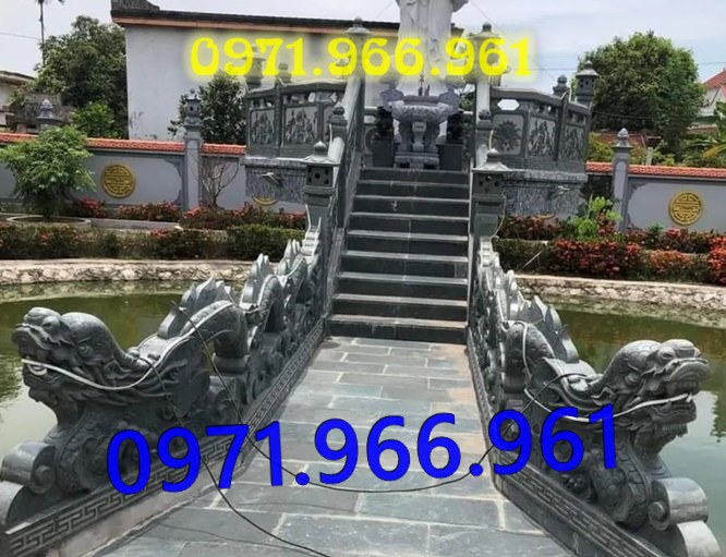 mẫu tượng rồng đá nguyên khối phong thủy trước nhà thờ họ, gia đình, rồng đá xanh ninh bình được điêu khắc thủ công trước cổng, rồng đá phong thủy trước sân vườn, khu tâm linh, rồng đá tự nhiên trước cổng khu lăng mộ, và những nơi trang nghiêm