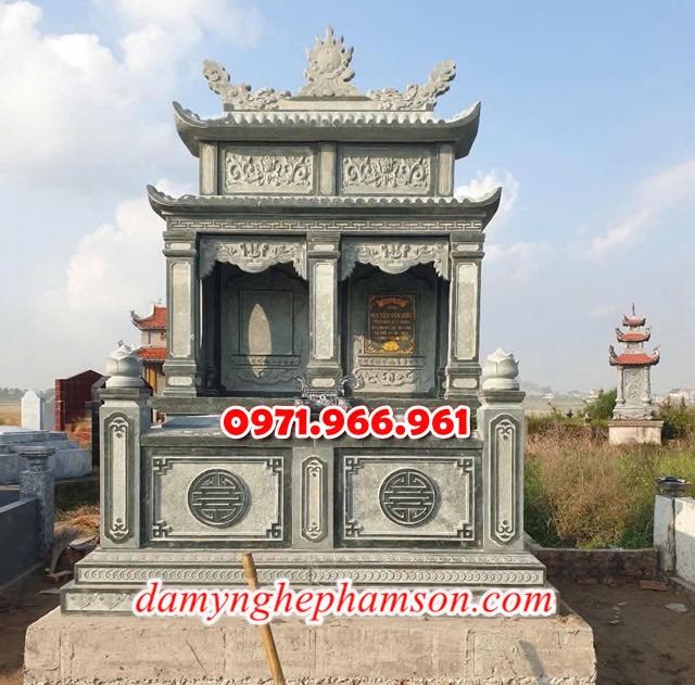 mẫu mộ đá đơn giản nguyên khối, ông bà, cha mẹ, một mái, hai mái, ba mái, mộ đá đơn cao cấp được chạm chổ hao văn tinh xảo theo nhu cầu khách hàng, mộ đơn bằng đá xanh rêu chuẩn phong thủy cho gia đình, mộ đơn không mái bằng đá nhập khẩu cao cấp bền đẹp theo thời gian