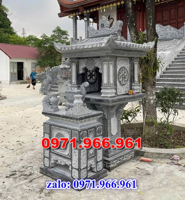 mẫu bàn thờ thiên bằng đá đẹp ngoài trời trước nhà hợp phong thủy, bàn thờ thiên đá xanh nguyên khối trong sân vườn, biệt thự, bàn thờ thiên chạm khắc hoa văn đẹp chuẩn phong thủy trước nhà thờ dòng họ, bàn thờ thiên là nét tâm linh, hút tài lộc cho gia chủ