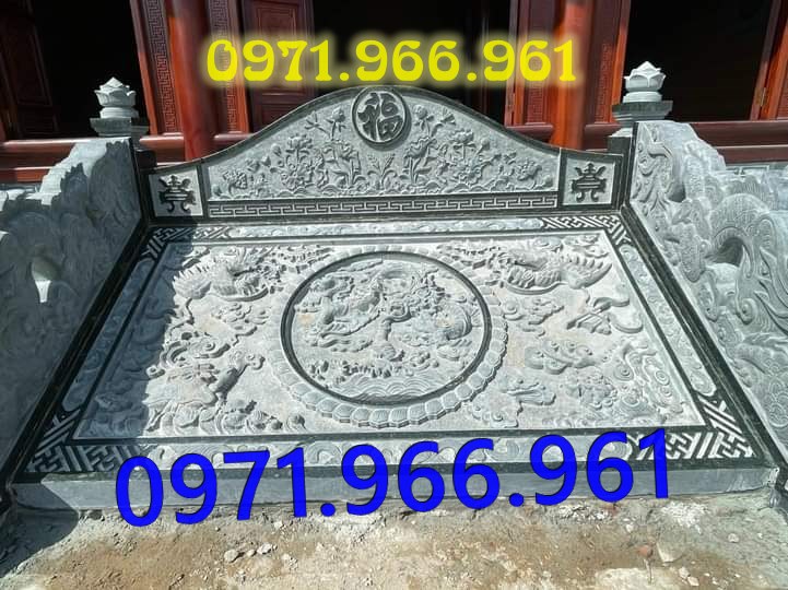 mẫu tượng rồng đá nguyên khối phong thủy trước nhà thờ họ, gia đình, rồng đá xanh ninh bình được điêu khắc thủ công trước cổng, rồng đá phong thủy trước sân vườn, khu tâm linh, rồng đá tự nhiên trước cổng khu lăng mộ, và những nơi trang nghiêm
