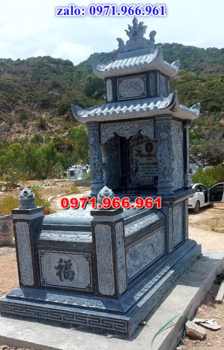 mẫu mộ đôi bằng đá tự nhiên nguyên khối để tro cốt ông bà hay cha mẹ cao cấp, mộ đôi cải táng, hỏa táng bằng đá xanh ấn độ nhập khẩu, mẫu mộ đôi vợ chồng được chạm khắc hoa văn tinh xảo bền đẹp, mẫu mộ đôi bằng đá đẹp hợp phong thủy theo yêu cầu khách hàng