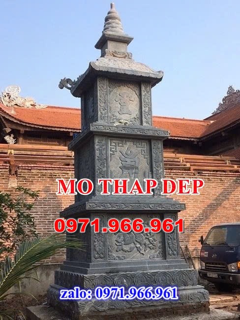mộ tháp bằng đá để tro cốt ông bà hay cha mẹ, mộ tháp đá xanh rêu nguyên khối được chạm khắc tinh sảo, mộ tháp đá công giáo bằng đá granite nhập khẩu cao cấp, xây mộ tháp đá chuẩn phong thủy mang ý nghĩa tâm linh cho gia đinh bạn, chuyên sản xuất mộ tháp đá theo yêu cầu khách hàng