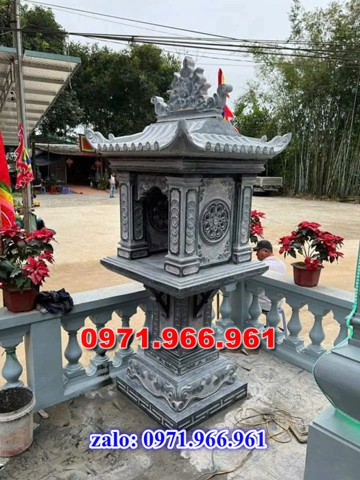 miếu thờ bằng đá tự nhiên nguyên khối thờ thần linh ngoài trời trước nhà, miếu thờ sân vườn phong thủy, trấn trạch, các công trình tâm linh, miếu thờ trước dòng họ gia đình bằng đá xanh ninh bình, miếu thờ được điêu khắc hoa văn tinh sảo theo nhu cầu khách hàng