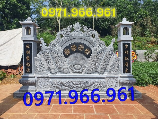 cuốn thư hay còn gọi bức bình phong trấn trạch bằng đá tự nhiên nguyên khối được đặt trong sân nhà thờ họ,bức cuốn thư chạm rồng phượng trước khu tâm linh đình làng, bức bình phong phong thủy đá xanh rêu trước khu lăng mộ gia đình đẹp, chuyên thiết kế cuốn thư bình phong theo yêu cầu khách hàng