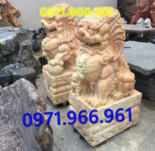 mẫu kỳ lân đá phong thủy canh cổng, kỳ lân đá tự nhiên nguyên khối trấn yểm trước nhà, kỳ lân đá cẩm thạch trước nhà thờ họ, kỳ lân đá biệt thự mang lại tài lộc may mắn cho gia chủ, kỳ lân đá được điêu khắc chạm trổ tinh sảo theo nhu cầu khách hàng
