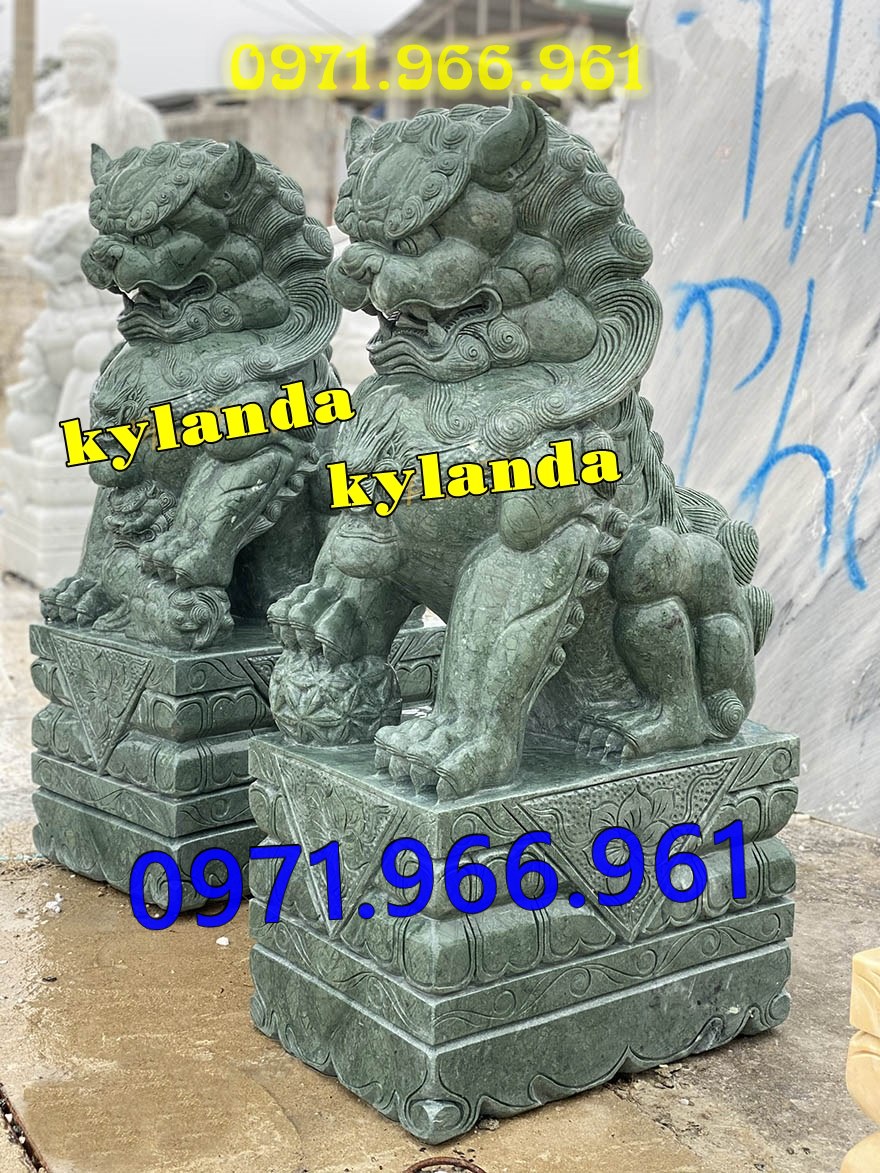 mẫu kỳ lân đá phong thủy canh cổng, kỳ lân đá tự nhiên nguyên khối trấn yểm trước nhà, kỳ lân đá cẩm thạch trước nhà thờ họ, kỳ lân đá biệt thự mang lại tài lộc may mắn cho gia chủ, kỳ lân đá được điêu khắc chạm trổ tinh sảo theo nhu cầu khách hàng